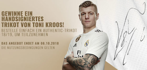 toni kroos real madrid trikot unterschrift signiert