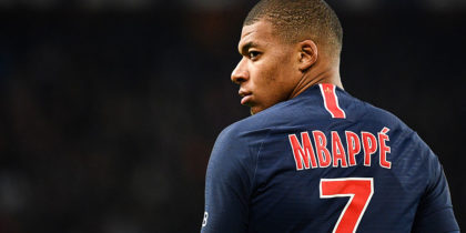 Paris Saint-Germain's French forward Kylian Mbappe reacts during the French L1 football match between Paris Saint-Germain (PSG) and Lille (LOSC) at the Parc des Princes stadium, in Paris, November 2, 2018. (Photo by FRANCK FIFE / AFP) (Photo credit should read FRANCK FIFE/AFP/Getty Images)