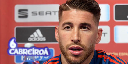 Spain's national football team defender Sergio Ramos speaks during a press conference at the Maksimir stadium in Zagreb on November 14, 2018 on the eve of the UEFA Nations League football match against Croatia. (Photo by - / AFP) (Photo credit should read -/AFP/Getty Images)