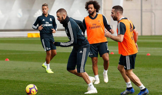 training benzema marcelo carvajal