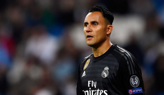 Real Madrid's Costa Rican goalkeeper Keylor Navas looks on at the end of the UEFA Champions League group G football match between Real Madrid CF and FC Viktoria Plzen at the Santiago Bernabeu stadium in Madrid on October 23, 2018. (Photo by GABRIEL BOUYS / AFP) (Photo credit should read GABRIEL BOUYS/AFP/Getty Images)