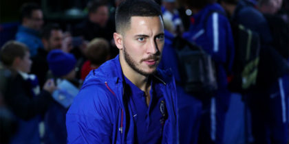 LONDON, ENGLAND - DECEMBER 08: Eden Hazard of Chelsea arrives at the stadium prior to the Premier League match between Chelsea FC and Manchester City at Stamford Bridge on December 8, 2018 in London, United Kingdom. (Photo by Clive Rose/Getty Images)