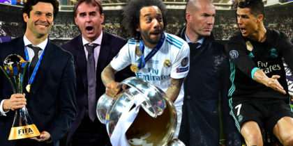 Real Madrid Jahr 2018 Zinedine Zidane Cristiano Ronaldo Julen Lopetegui Santiago Solari Champions League