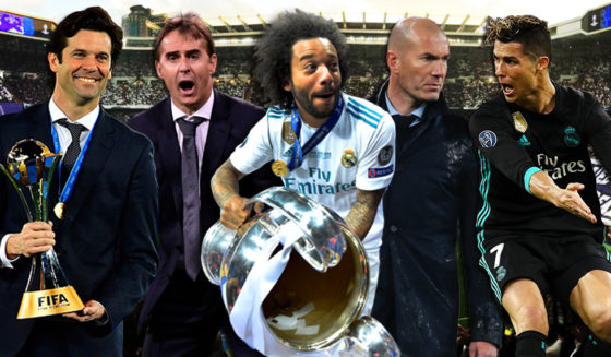 Real Madrid Jahr 2018 Zinedine Zidane Cristiano Ronaldo Julen Lopetegui Santiago Solari Champions League