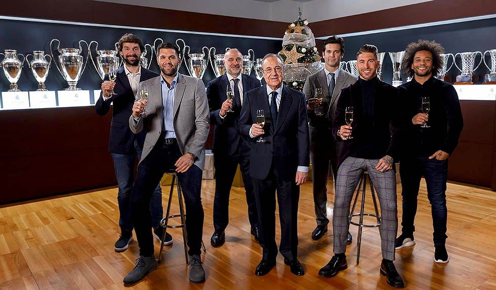 weihnachten real madrid perez ramos marcelo solari 2018