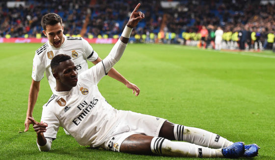 MADRID, SPAIN - JANUARY 09: Vinicius Junior of Real Madrid CF