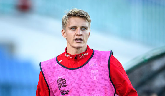 SOFIA, BULGARIA - SEPTEMBER 09: Martin Odegaard of Norway during the UEFA Nations League C group three match between Bulgaria and Norway at Vasil Levski National Stadium on September 9, 2018 in Sofia, Bulgaria. (Photo by Trond Tandberg/Getty Images)