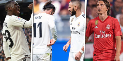 Vinicius Junior Gareth Bale Karim Benzema Luka Modric