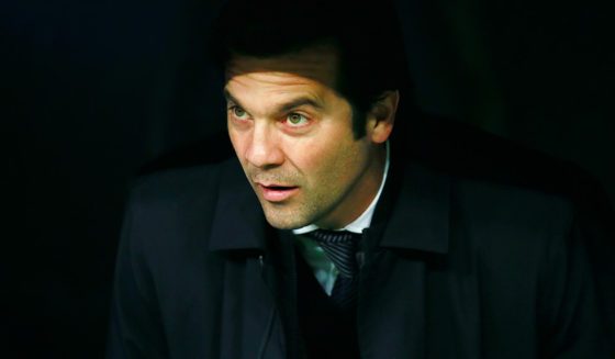MADRID, SPAIN - JANUARY 19: Santiago Solari, Manager of Real Madrid looks on prior to the La Liga match between Real Madrid CF and Sevilla FC at Estadio Santiago Bernabeu on January 19, 2019 in Madrid, Spain. (Photo by Gonzalo Arroyo Moreno/Getty Images)