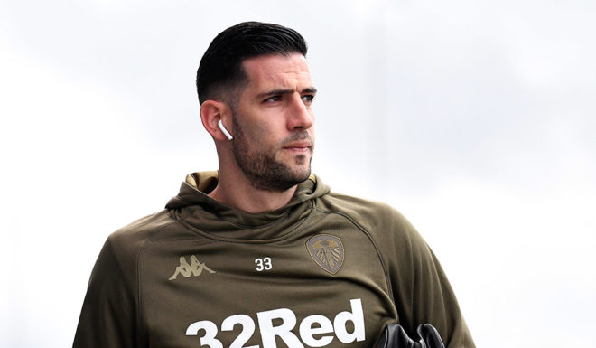 ROTHERHAM, ENGLAND - JANUARY 26: Kiko Casilla of Leeds United arrives at the stadium prior to the Sky Bet Championship match between Rotherham United and Leeds United at The New York Stadium on January 26, 2019 in Rotherham, England. (Photo by George Wood/Getty Images)