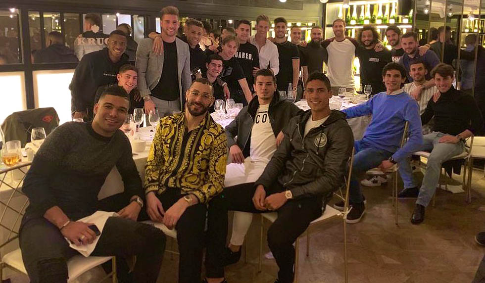real madrid mannschaftsabend