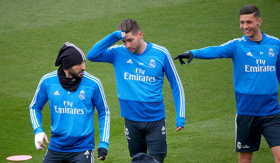 training real madrid benzema luca javi sanchez