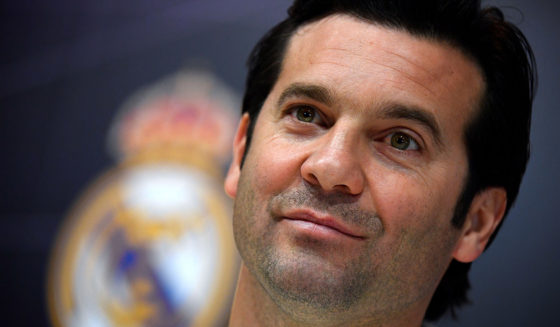 Real Madrid's Argentinian coach Santiago Solari holds a press conference at the club's training ground in the outskirts of Madrid on February 5, 2019 on the eve of the Copa del Rey semi-final football match between Barcelona and Real Madrid. (Photo by GABRIEL BOUYS / AFP) (Photo credit should read GABRIEL BOUYS/AFP/Getty Images)