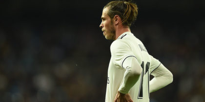 MADRID, SPAIN - FEBRUARY 27: Gareth Bale of Real Madrid looks on during the Copa del Semi Final match second leg between Real Madrid and Barcelona at Bernabeu on February 27, 2019 in Madrid, Spain. (Photo by Denis Doyle/Getty Images)