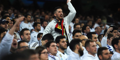MADRID, SPAIN - MARCH 05: Real Madrid fans show their displeasure during the UEFA Champions League Round of 16 Second Leg match between Real Madrid and Ajax at Bernabeu on March 05, 2019 in Madrid, Spain. (Photo by Denis Doyle/Getty Images)