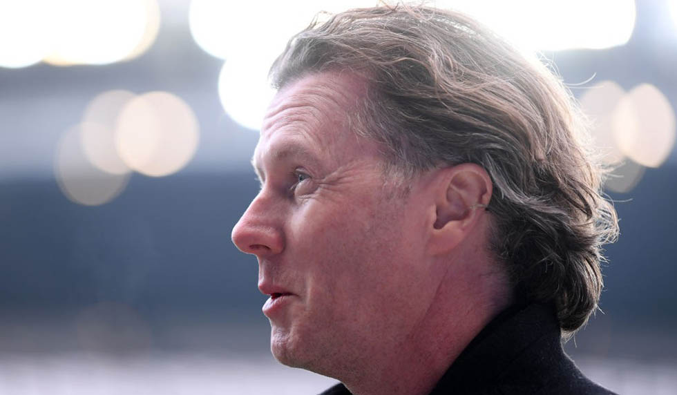 Steve McManaman, former Liverpool and Manchester City player looks on prior to the UEFA Champions League Quarter Final Second Leg match between Manchester City and Liverpool at Etihad Stadium on April 10, 2018 in Manchester, England. (Photo by Laurence Griffiths/Getty Images,)