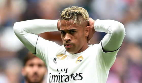 MADRID, SPAIN - OCTOBER 20: Mariano Diaz of Real Madrid reacts during the La Liga match between Real Madrid CF and Levante UD at Estadio Santiago Bernabeu on October 20, 2018 in Madrid, Spain. (Photo by Denis Doyle/Getty Images)
