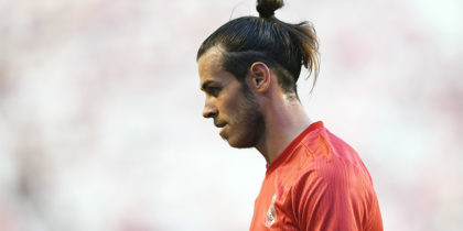 MADRID, SPAIN - APRIL 28: Gareth Bale of Real Madrid looks on during the La Liga match between Rayo Vallecano de Madrid and Real Madrid CF at Campo de Futbol de Vallecas on April 28, 2019 in Madrid, Spain. (Photo by Denis Doyle/Getty Images)