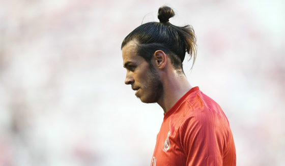 MADRID, SPAIN - APRIL 28: Gareth Bale of Real Madrid looks on during the La Liga match between Rayo Vallecano de Madrid and Real Madrid CF at Campo de Futbol de Vallecas on April 28, 2019 in Madrid, Spain. (Photo by Denis Doyle/Getty Images)