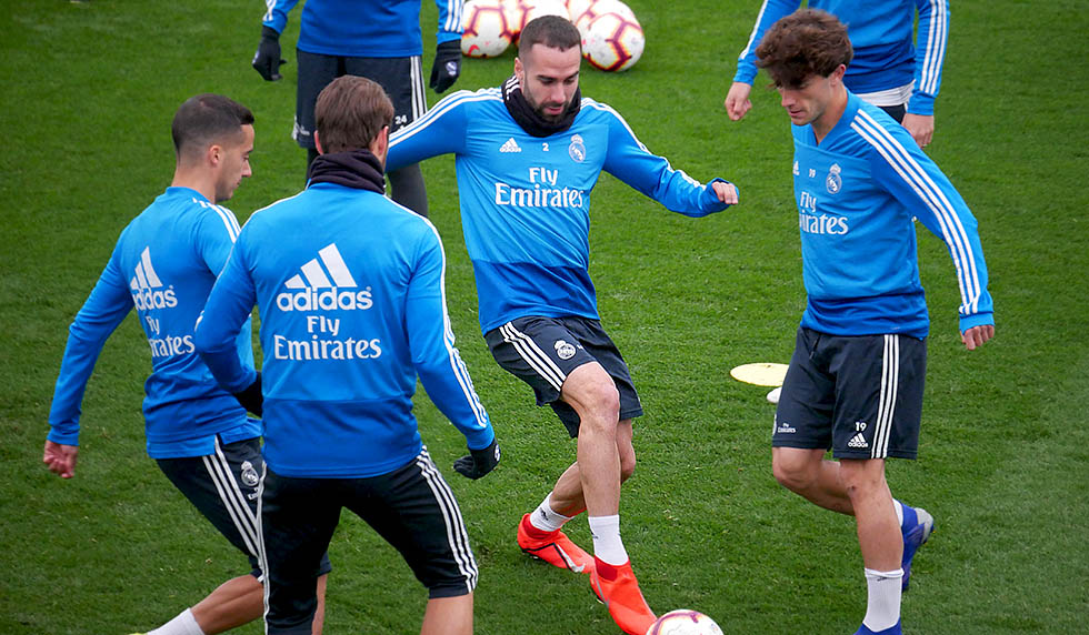training real madrid carvajal odriozola