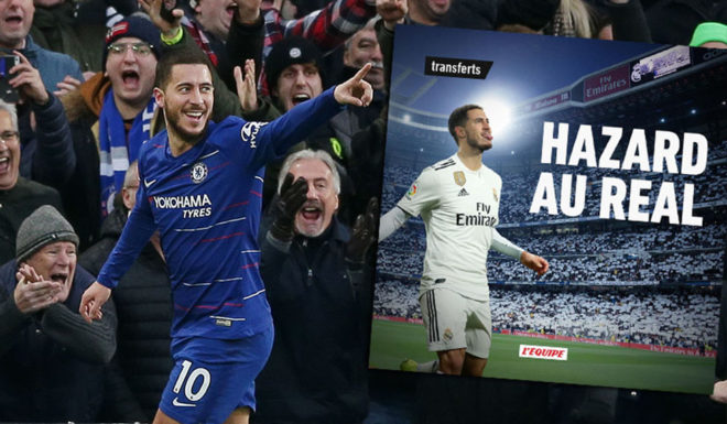 LEICESTER, ENGLAND - MAY 12: Eden Hazard of Chelsea acknowledges the fans after the Premier League match between Leicester City and Chelsea FC at The King Power Stadium on May 12, 2019 in Leicester, United Kingdom. (Photo by Clive Mason/Getty Images)