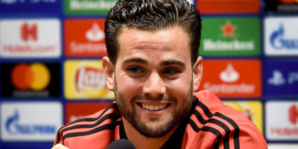 Real Madrid's Spanish defender Nacho Fernandez addresses a press conference on the eve of the UEFA Champions League group G football match Viktoria Plzen v Real Madrid in Plzen, Czech Republic on November 6, 2018. (Photo by Michal CIZEK / AFP) (Photo credit should read MICHAL CIZEK/AFP/Getty Images)