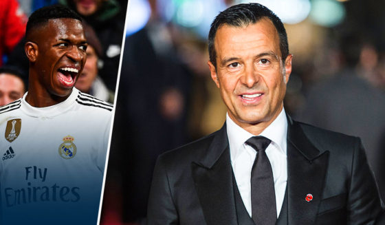 Vinicius (l.), Jorge Mendes (r.)