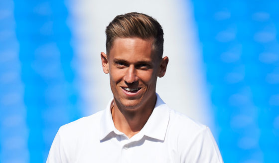 SAN SEBASTIAN, SPAIN - MAY 12: Marcos Llorente of Real Madrid CF looks on prior to the start the La Liga match between Real Sociedad and Real Madrid CF at Estadio Anoeta on May 12, 2019 in San Sebastian, Spain. (Photo by Juan Manuel Serrano Arce/Getty Images)