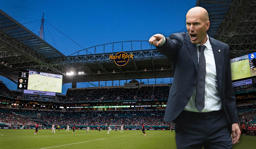 MIAMI, FL - JULY 31: A general view of the International Champions Cup match between Manchester United and Real Madrid at Hard Rock Stadium on July 31, 2018 in Miami, Florida. (Photo by Rob Foldy/Getty Images)