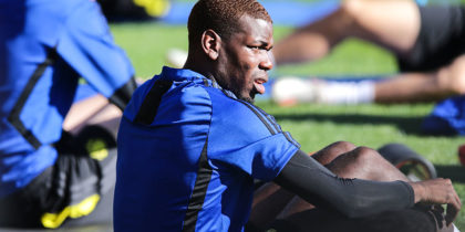 PERTH, AUSTRALIA - JULY 09: Paul Pogba of Manchester United during a Manchester United training session at WACA on July 09, 2019 in Perth, Australia. (Photo by Will Russell/Getty Images)
