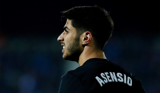 LEGANES, SPAIN - JANUARY 18: Marco Asensio of Real Madrid CF reacts during the Copa del Rey quarter final first leg match between Real Madrid CF and Club Deportivo Leganes at Estadio Municipal de Butarque on January 18, 2018 in Leganes, Spain. (Photo by Gonzalo Arroyo Moreno/Getty Images)
