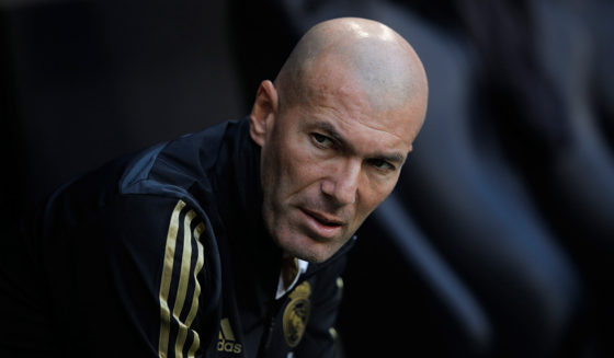 MUNICH, GERMANY - JULY 30: Zinedine Zidane, head coach of Madrid looks on before the Audi Cup 2019 semi final match between Real Madrid and Tottenham Hotspur at Allianz Arena on July 30, 2019 in Munich, Germany. (Photo by Adam Pretty/Bongarts/Getty Images)