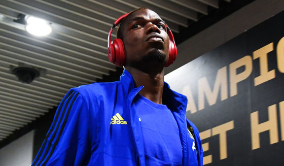 SINGAPORE - JULY 20: Paul Pogba of Manchester United is seen on arrival at the stadium during the 2019 International Champions Cup match between Manchester United and FC Internazionale at the Singapore National Stadium on July 20, 2019 in Singapore. (Photo by Thananuwat Srirasant/Getty Images)