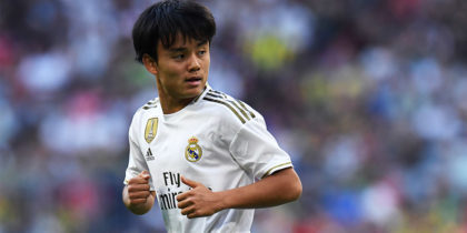 Real Madrid's Japanese midfielder Takefusa Kubo is pictured during the Audi Cup football match between Real Madrid and Tottenham Hotspur in Munich, southern Germany, on July 30, 2019. (Photo by Christof STACHE / AFP) (Photo credit should read CHRISTOF STACHE/AFP/Getty Images)