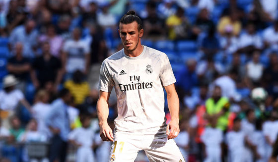 MADRID, SPAIN - AUGUST 24: Gareth Bale of Real Madrid warms up during the La Liga match between Real Madrid CF and Real Valladolid CF at Estadio Santiago Bernabeu on August 24, 2019 in Madrid, Spain. (Photo by Denis Doyle/Getty Images)