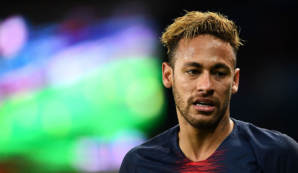 Paris Saint-Germain's Brazilian forward Neymar reacts during the French L1 football match between Paris Saint-Germain (PSG) and Lille (LOSC) at the Parc des Princes stadium, in Paris, November 2, 2018. (Photo by FRANCK FIFE / AFP) (Photo credit should read FRANCK FIFE/AFP/Getty Images)