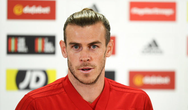 CARDIFF, WALES - SEPTEMBER 05: Gareth Bale of Wales looks on during Wales Training Session at the Cardiff City Stadium on September 05, 2019 in Cardiff, Wales. (Photo by Harry Trump/Getty Images)