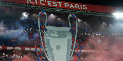 PARIS, FRANCE - MARCH 06: Fans of PSG seen during the UEFA Champions League Round of 16 Second Leg match between Paris Saint-Germain and Real Madrid at Parc des Princes on March 6, 2018 in Paris, France. (Photo by Matthias Hangst/Bongarts/Getty Images)