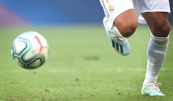 MADRID, SPAIN - AUGUST 24: Marcelo of Real Madrid CF in action during the Liga match between Real Madrid CF and Real Valladolid CF at Estadio Santiago Bernabeu on August 24, 2019 in Madrid, Spain. (Photo by Denis Doyle/Getty Images)