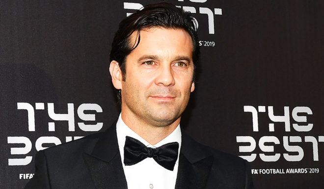 Solari Former Spanish midfielder Santiago Solari arrives for The Best FIFA Football Awards ceremony, on September 23, 2019 at Teatro alla Scala in Milan. (Photo by Tiziana FABI / AFP) (Photo credit should read TIZIANA FABI/AFP/Getty Images)