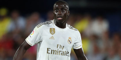 VILLAREAL, SPAIN - SEPTEMBER 01: Ferland Mendy of Real Madrid CF looks on during the Liga match between Villarreal CF and Real Madrid CF at Estadio de la Ceramica on September 01, 2019 in Villareal, Spain. (Photo by David Ramos/Getty Images)