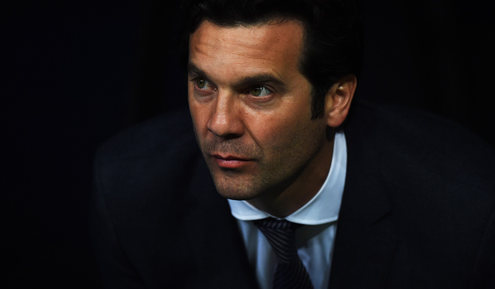 MADRID, SPAIN - MARCH 05: Santiago Solari, Manager of Real Madrid is seen prior to the UEFA Champions League Round of 16 Second Leg match between Real Madrid and Ajax at Bernabeu on March 05, 2019 in Madrid, Spain. (Photo by Denis Doyle/Getty Images)