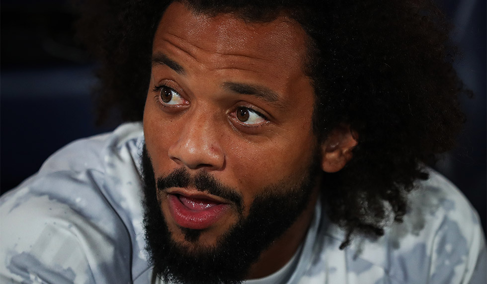 VILLAREAL, SPAIN - SEPTEMBER 01: Marcelo Vieira of Real Madrid CF looks on during the Liga match between Villarreal CF and Real Madrid CF at Estadio de la Ceramica on September 01, 2019 in Villareal, Spain. (Photo by David Ramos/Getty Images)