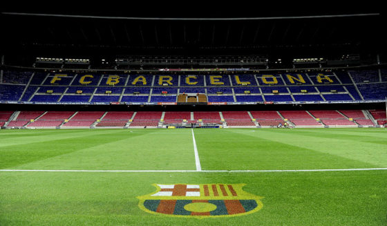Interior view of the Camp Nou stadium after the Spanish league football match FC Barcelona vs Osasuna on April 23, 2011 at the Camp Nou stadium in Barcelona. AFP PHOTO/ JOSEP LAGO (Photo credit should read JOSEP LAGO/AFP/Getty Images)