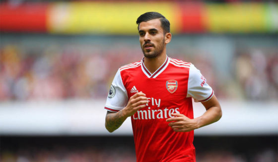 LONDON, ENGLAND - AUGUST 17: Dani Ceballos of Arsenal looks on during the Premier League match between Arsenal FC and Burnley FC at Emirates Stadium on August 17, 2019 in London, United Kingdom. (Photo by Michael Regan/Getty Images)