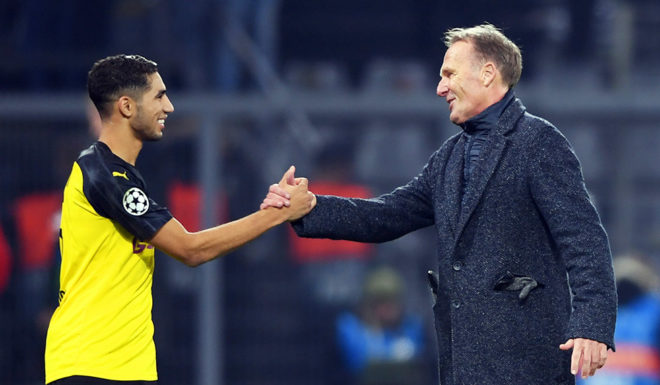 Achraf Hakimi Borussia Dortmund v Inter: Group F - UEFA Champions League