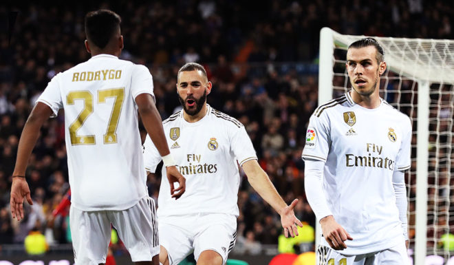 Rodrygo, Benzema, Bale