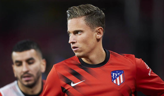 GRANADA, SPAIN - NOVEMBER 23: Marcos Llorente of Club Atletico de Madrid looks on during the Liga match between Granada CF and Club Atletico de Madrid at on November 23, 2019 in Granada, Spain. (Photo by Aitor Alcalde/Getty Images)