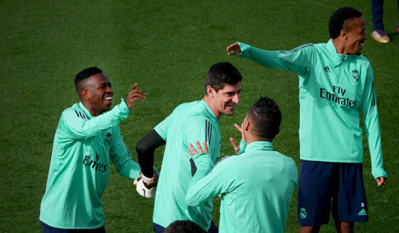 Vinicius, Courtois, Casemiro, Militao
