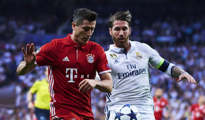 Robert Lewandowski Sergio Ramos